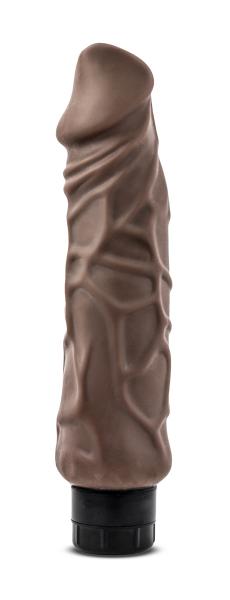 X5 Realistic Hard On 9 inches Vibrating Dildo - Brown - Click Image to Close