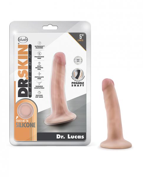 Blush Dr. Skin Silicone Dr. Lucas 5.5" Dildo - Vanilla