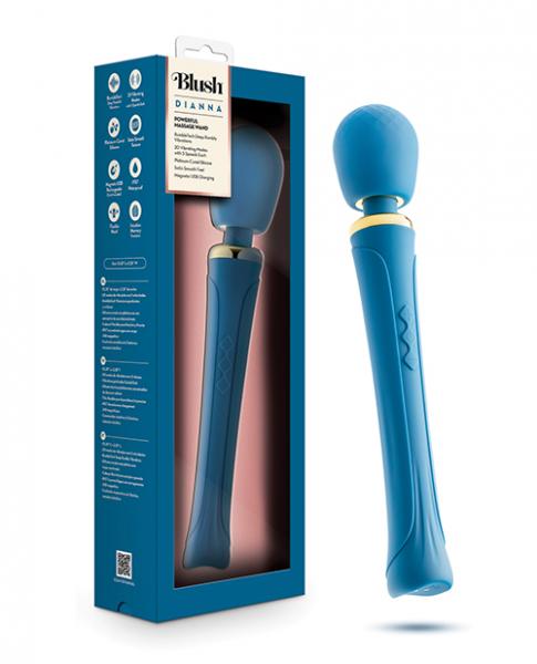 Blush Dianna Wand Massager - Teal - Click Image to Close