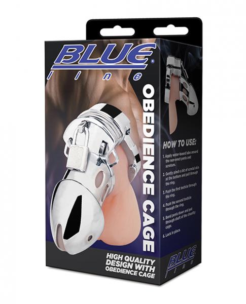 Blue Line Obedience Cage - Silver - Click Image to Close