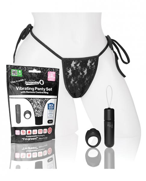 Screaming O My Secret 4t Panty Vibe W/remote - Black