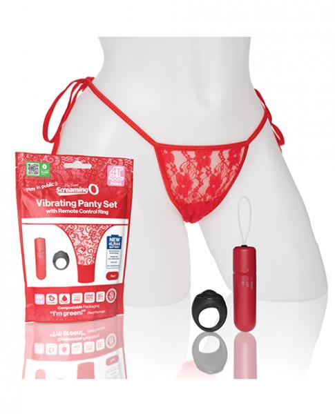 Screaming O My Secret 4t Panty Vibe W/remote - Red - Click Image to Close