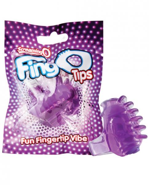 Screaming O Fingo Vibrator Tips Purple - Click Image to Close