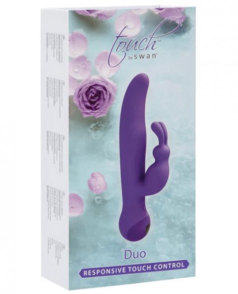 Touch By Swan Duo Rabbit Vibrator - Purple - Click Image to Close