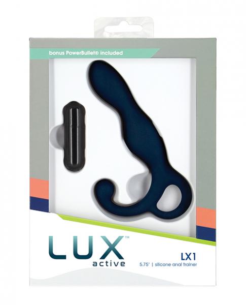 Lux Active Lx1 5.75" Silicone Anal Trainer - Dark Blue