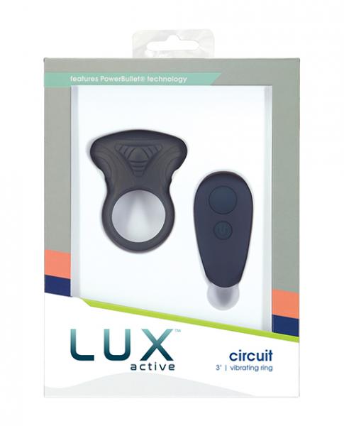 Lux Active Circuit Vibrating Ring - Dark Blue - Click Image to Close