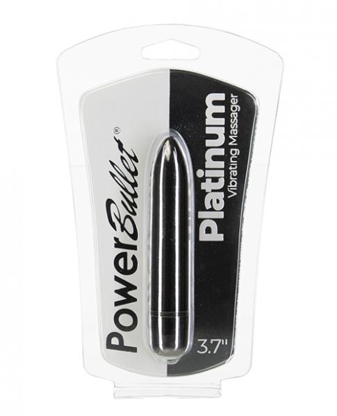 Power Bullet 3.7" Platinum Vibrating Massager - Click Image to Close