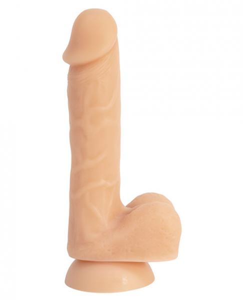 Addiction David 8 inches Bendable Beige Silicone Dong - Click Image to Close