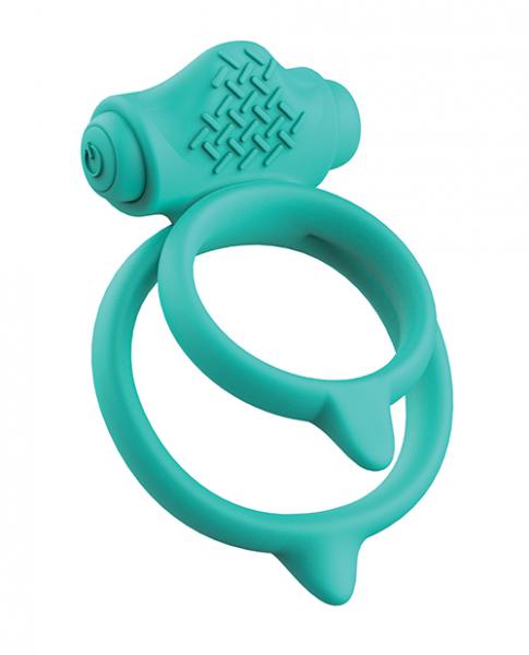 Bcharmed Basic Plus Sea Foam Vibrating Cock Ring - Click Image to Close