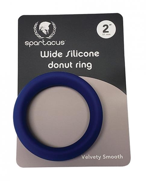 2in rubber cock ring - black