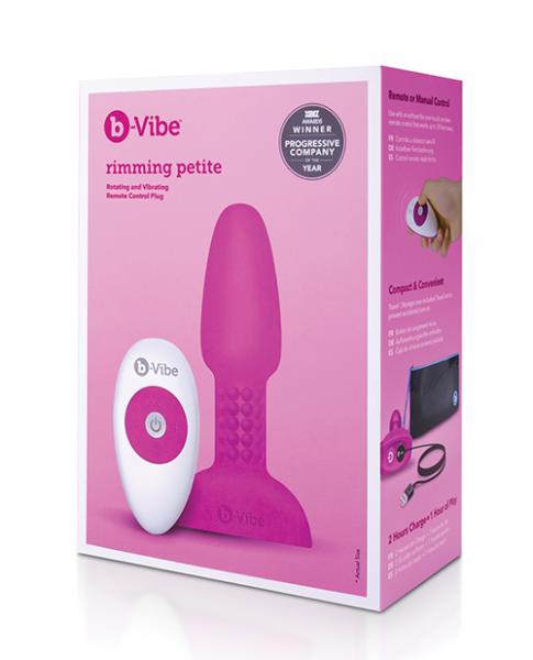 B-vibe Petite Rimming Plug - Fuchsia - Click Image to Close