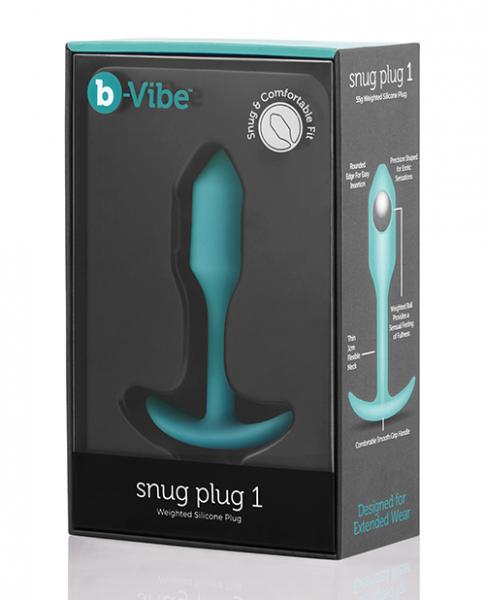 B-vibe Weighted Snug Plug 1 - 55 G Mint - Click Image to Close