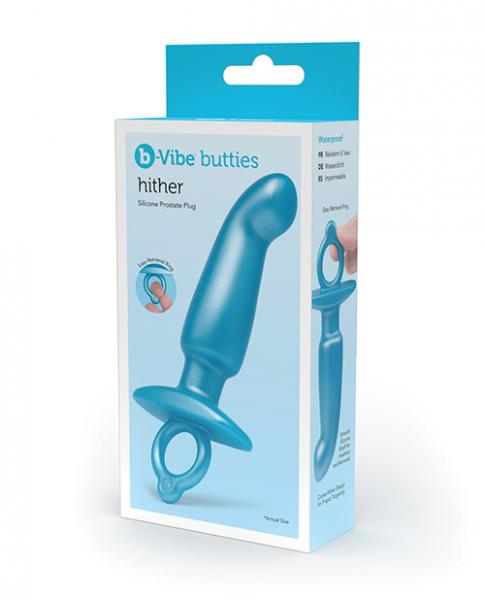 B-vibe Butties Hither Tapered Prostate Plug - Blue