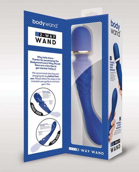 Xgen Bodywand Luxe 2 Way Wand Head Massager - Blue