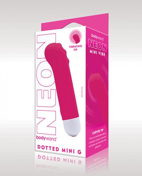 Xgen Bodywand Neon Mini Dotted G Vibe - Neon Pink - Click Image to Close