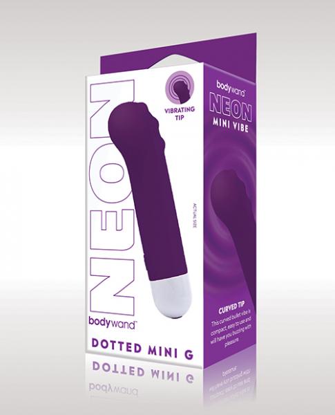 Xgen Bodywand Neon Mini Dotted G Vibe - Neon Purple