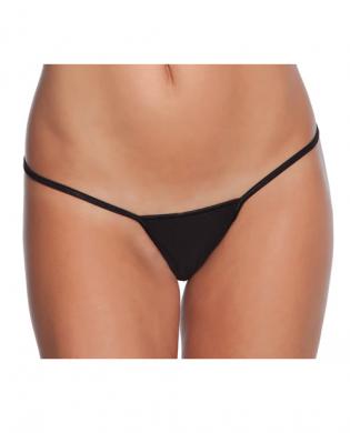 Low rise lycra g-string black xl