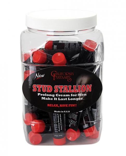 Stud Stallion Prolong Cream For Men - .05 Oz Tube Bowl Of 36 - Click Image to Close