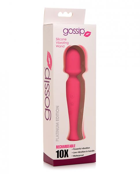 Curve Novelties Gossip Silicone Vibrating Wand 10x - Magenta