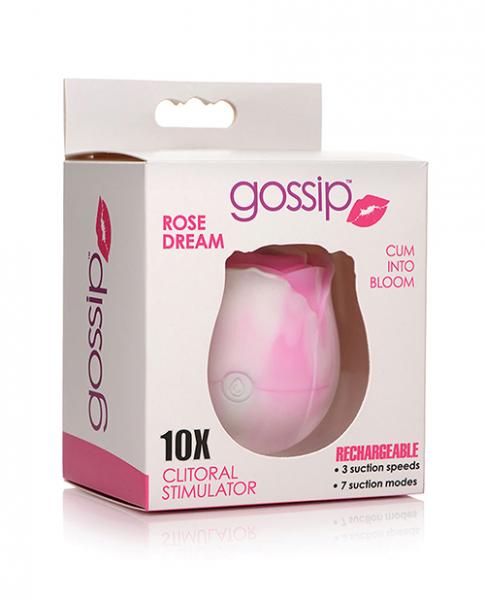 Curve Novelties Gossip Cum Into Bloom Clitoral Vibrator - Rose Dream Swirl - Click Image to Close