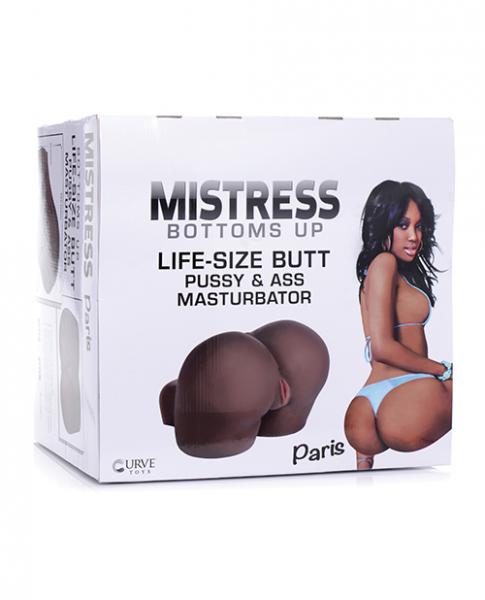 Curve Novelties Mistress Bottom's Up Paris Life Size Pussy & Ass Masturbator - Drop Ship Only