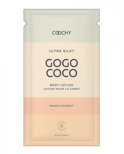 Coochy Ultra Silky Body Lotion Foil - .35 Oz Mango Coconut - Click Image to Close