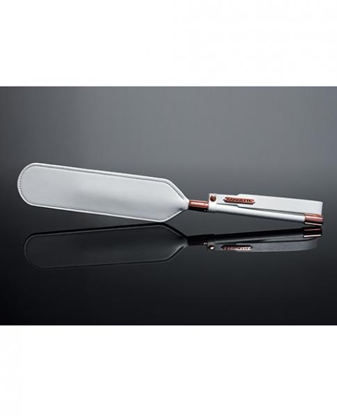 Pleasure Collection Matte Finish Paddle - White/rose Gold - Click Image to Close