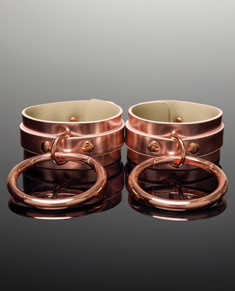 Pleasure Collection Adjustable Handcuffs - Rose Gold - Click Image to Close