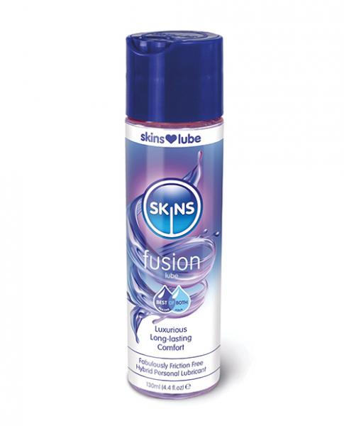 Skins Fusion Hybrid Silicone & Water Based Lubricant - 4.4 Oz - Click Image to Close