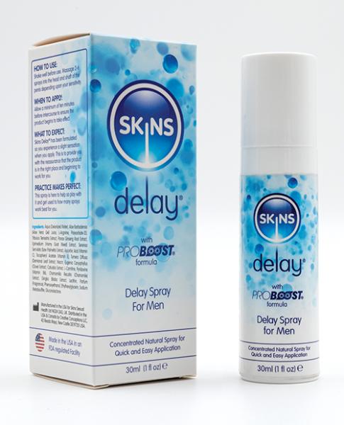 Skins Natural Delay Spray - 30 Ml - Click Image to Close