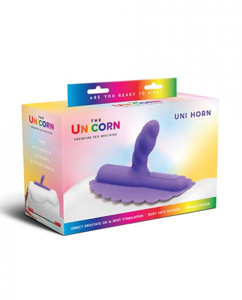 The Cowgirl Unicorn Uni Horn Silicone Attachment - Purple - Click Image to Close