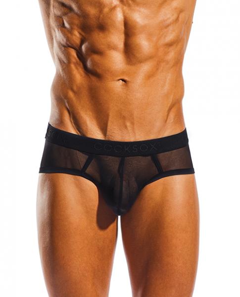 Cocksox Mesh Contour Pouch Sports Brief Nero L - Click Image to Close