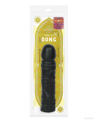 Classic dong 8in black - Click Image to Close