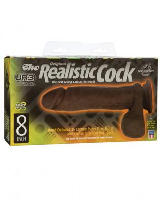 Ur3 original realistic 8in cock - black