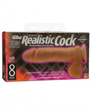 Ur3 original realistic 8in cock - brown