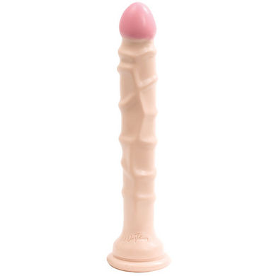 Raging Hard On Slim Line 8" Dildo W/ Section Cup