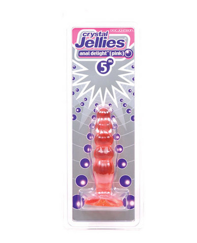 Crystal jelly anal delight 5in pink