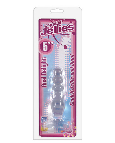 Crystal jelly anal delight 5in clear - Click Image to Close