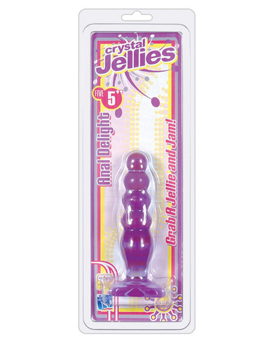 Crystal jellies 5in anal delight - purple