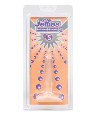 Crystal jellies small clear butt plug