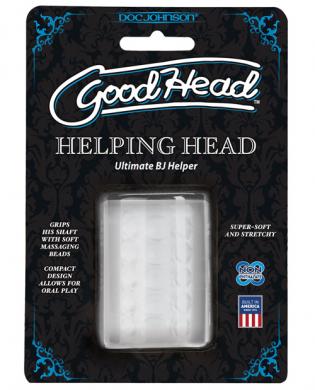 Goodhead helping head ultimate bj helper 2in masturbator - clear