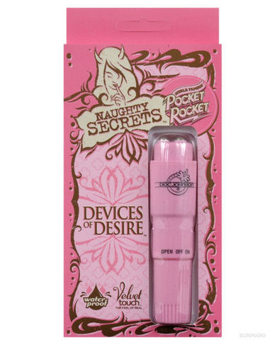 Naughty secrets devices of desire pocket rocket, pink