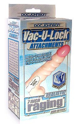 VAC-U-LOCK • 7" RAGING HARD-ON COCK -White