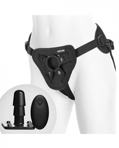 Vac-U-Lock Supreme Harness with Vibrating Plug - Click Image to Close