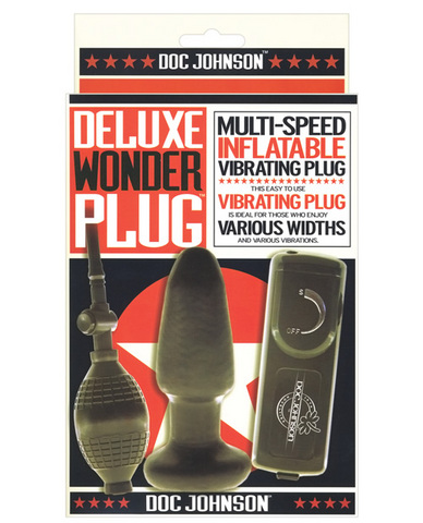 Deluxe wonder plug, inflatable vibrating