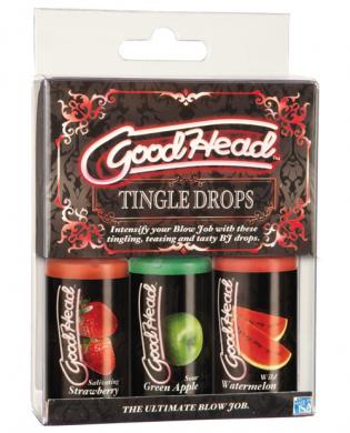 Goodhead tingle drops 1oz bottles 3 pack - assorted flavors