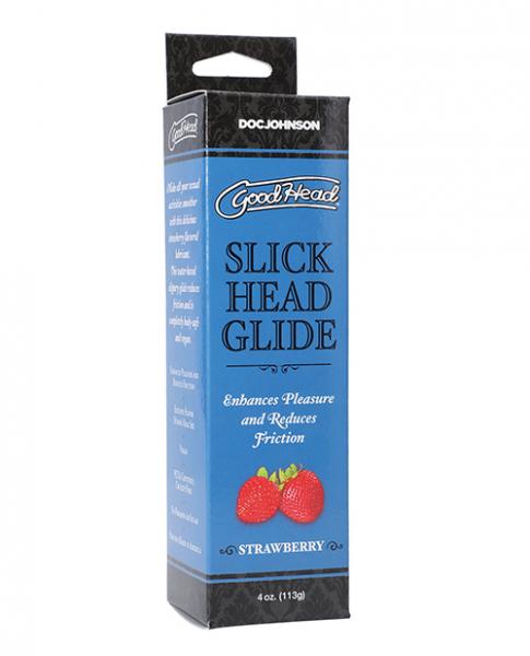 Goodhead Slick Head Glide - 4 Oz Strawberry - Click Image to Close