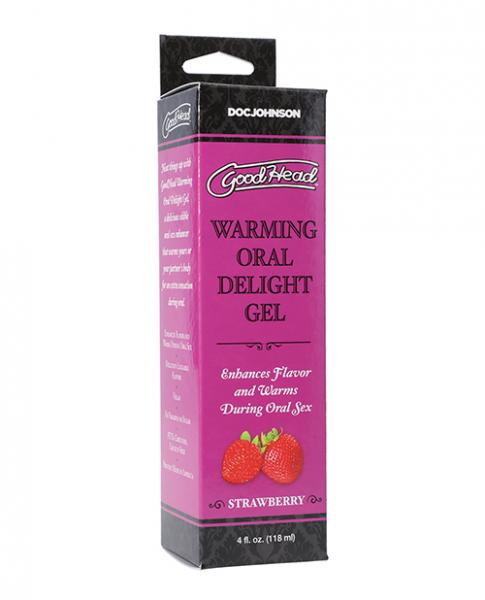 Goodhead Warming Oral Delight Gel - 4 Oz Strawberry - Click Image to Close