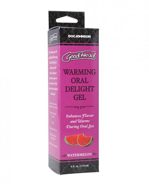 Goodhead Warming Oral Delight Gel - 4 Oz Watermelon - Click Image to Close