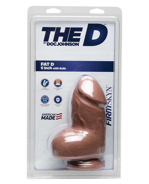 The D 6" Fat D W/balls - Caramel